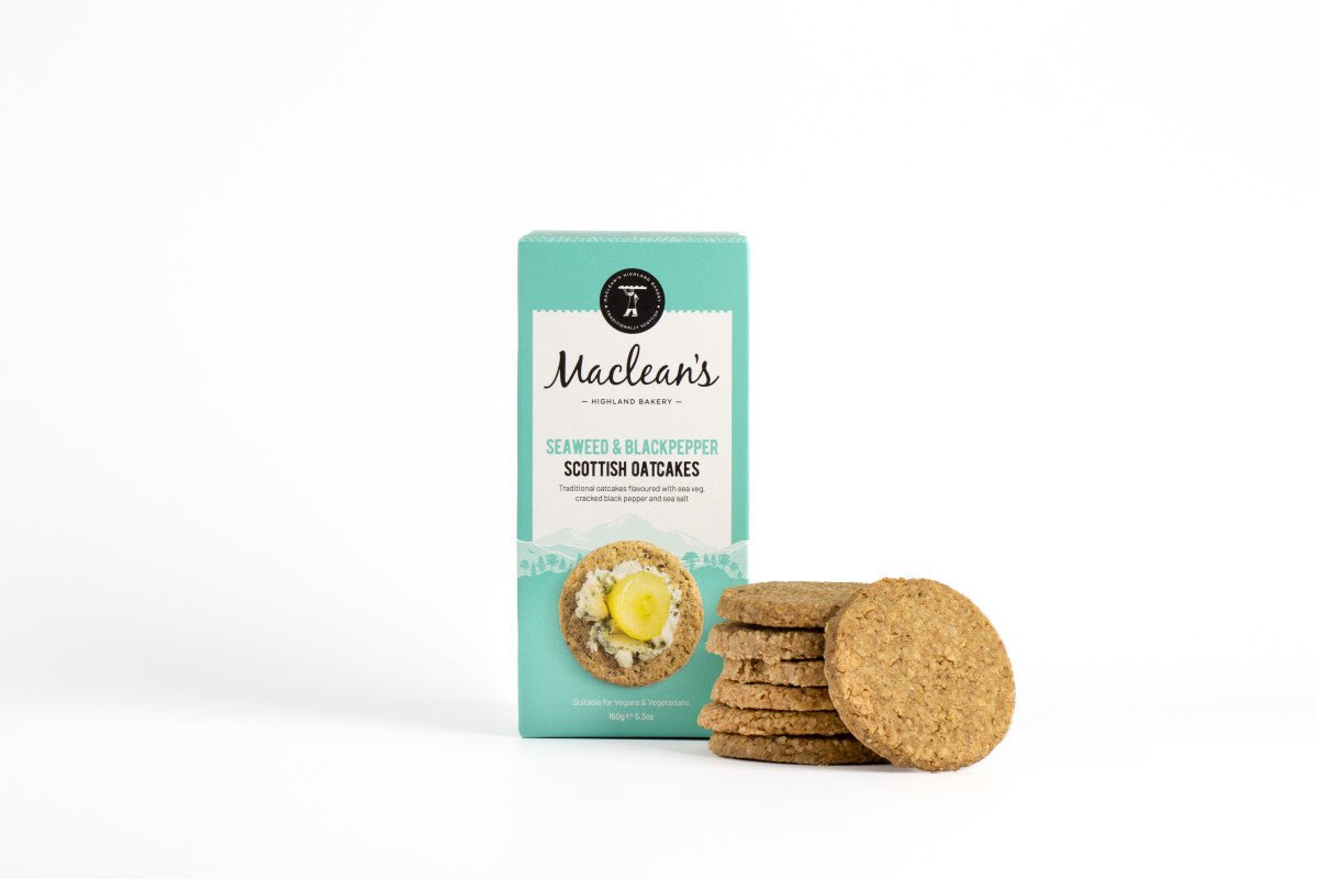 Seaweed & Black Pepper Oatcakes Macleans - Scottish Hampers