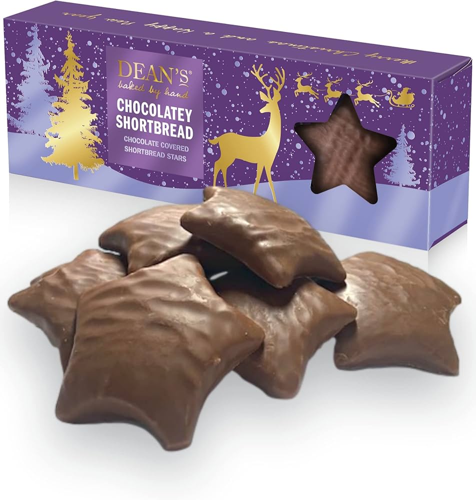 Chocolatey Shortbread Stars Dean's Scotland
