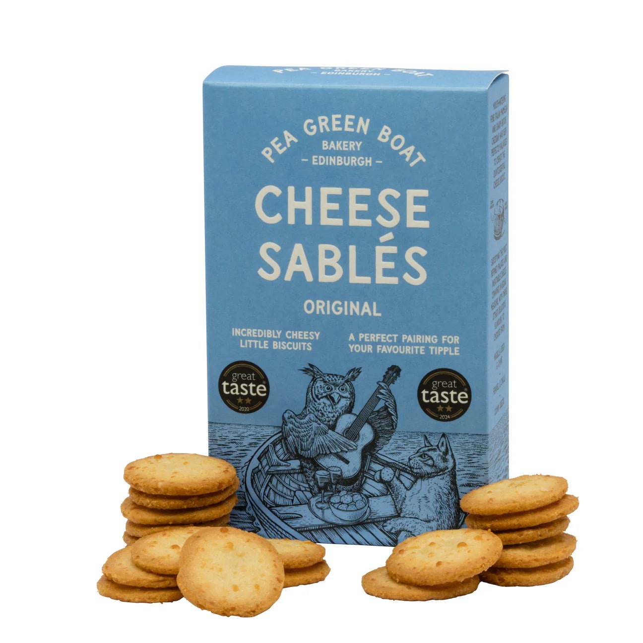 Cheese Sablés pea Green Boat - Scottish Hampers