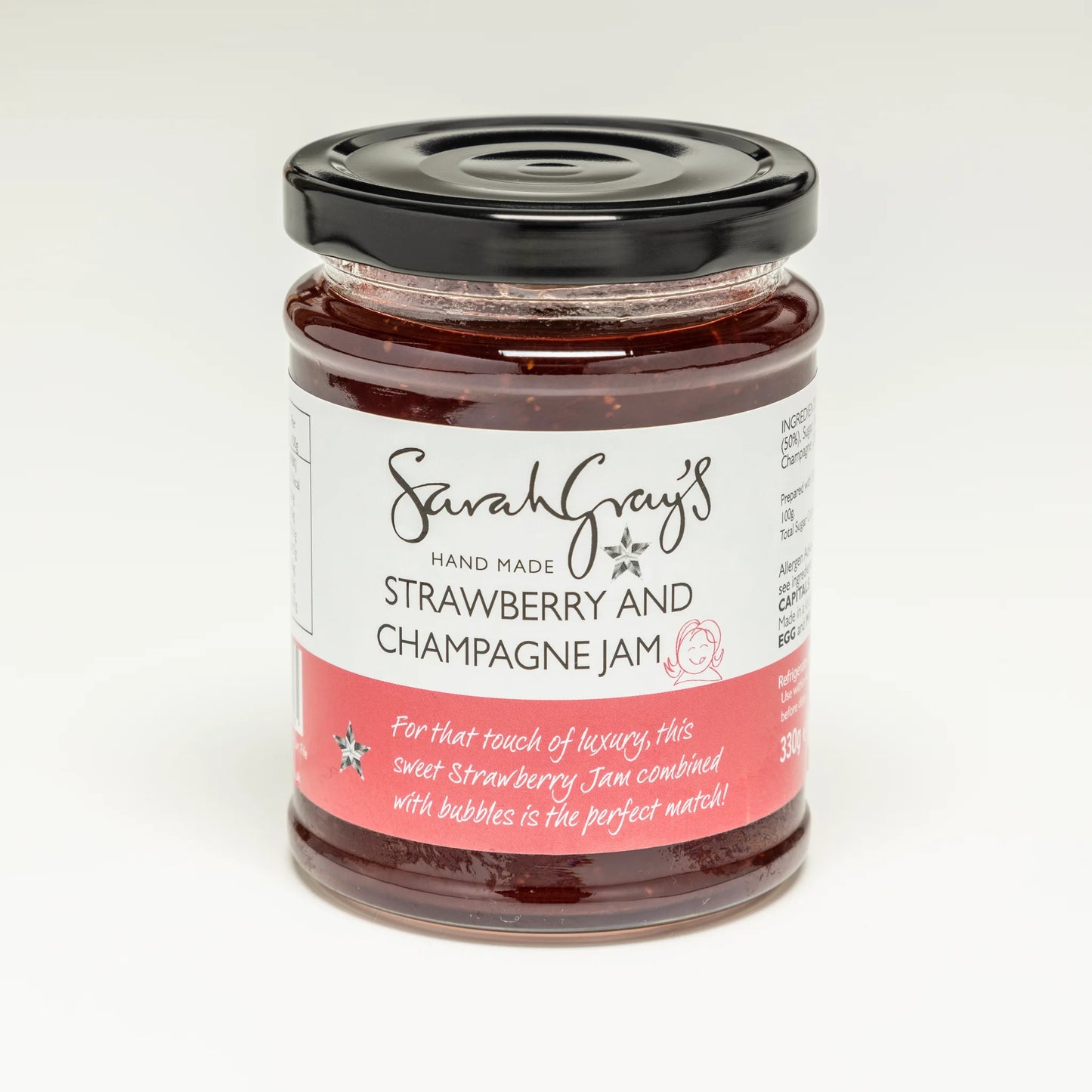 Strawberry & Champagne Jam Sarah Gray's