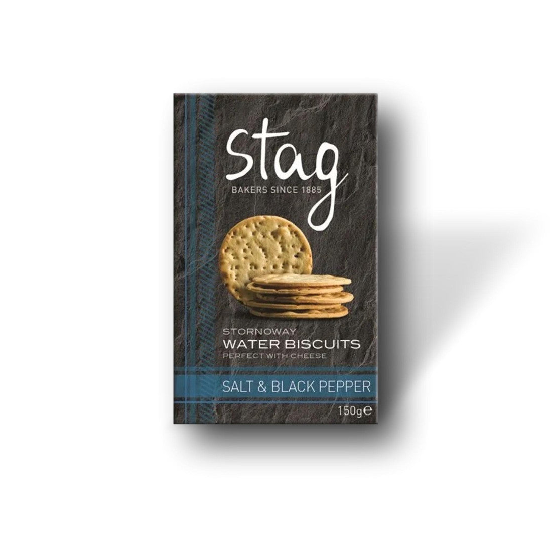 Sea Salt & Black Pepper Water Biscuits Stag