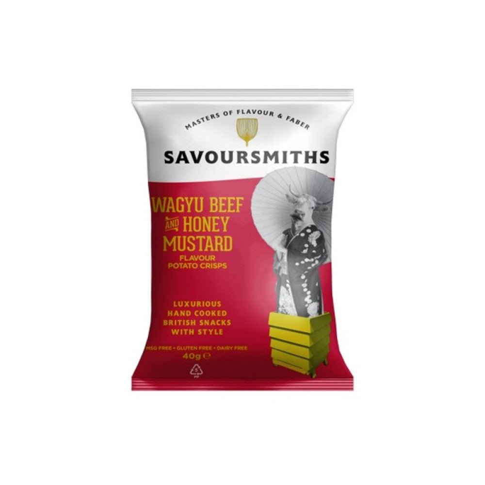 Wagyu Beef + Honey Mustard Potato Crisps Savoursmiths - Scottish Hampers