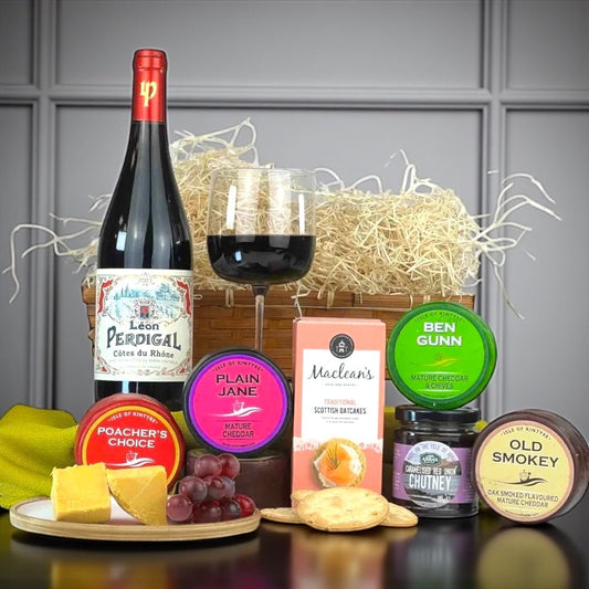 Cheese and Wine Hamper - Scottish Hampers