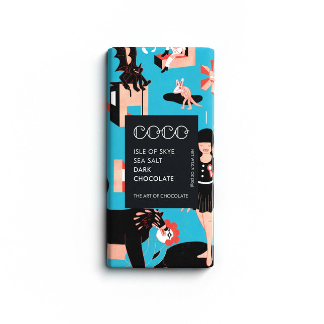 Isle of Skye Sea Salt Dark Mini Chocolate Bar (Pack of 24) - Scottish Hampers