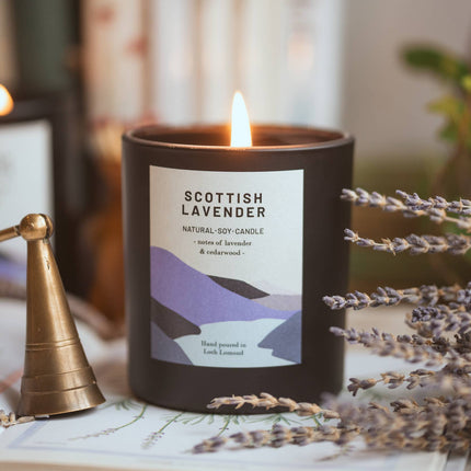 Scottish Lavender, Organic Scented Candle | Ocoee House: Single Wick - Scottish Hampers