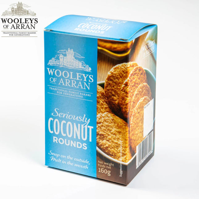 Seriously Coconut Biscuits Wooleys of Arran - Scottish Hampers