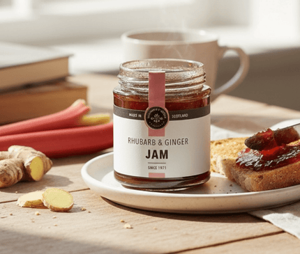 Rhubarb & Ginger Jam Galloway Lodge - Scottish Hampers