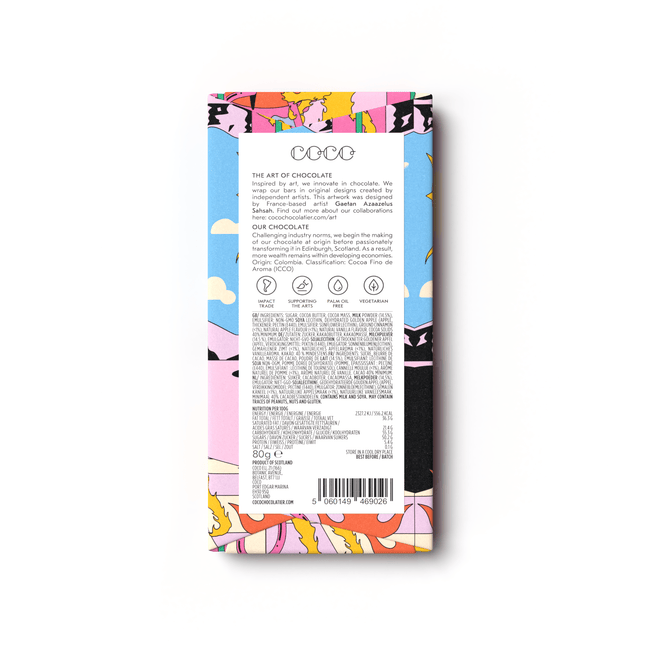 Golden Apple Pie Milk Chocolate Bar - Scottish Hampers