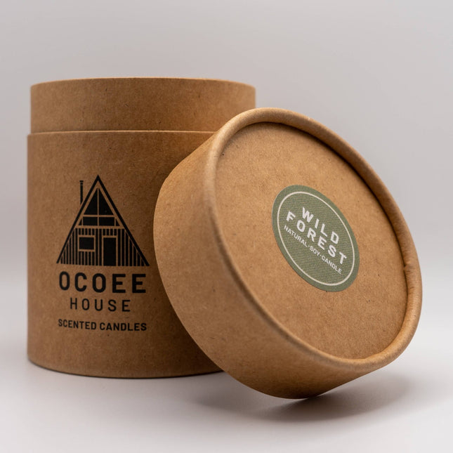 Wild Forest, Organic & Vegan Scented Candle | Ocoee House: Single Wick - Scottish Hampers