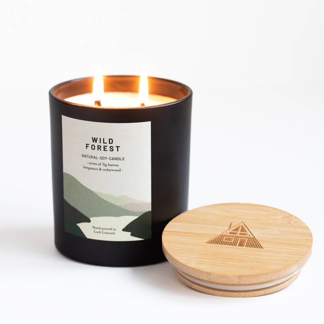Wild Forest, Organic & Vegan Scented Candle | Ocoee House: Single Wick - Scottish Hampers