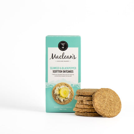 Seaweed & Black Pepper Oatcakes Macleans - Scottish Hampers