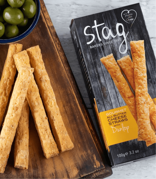 Smoked Dunlop Cheese Straws Stag - Scottish Hampers