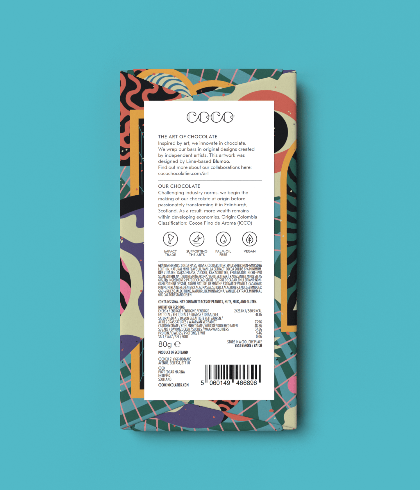 Sweet Mint Dark Chocolate Bar (Pack of 12) - Scottish Hampers