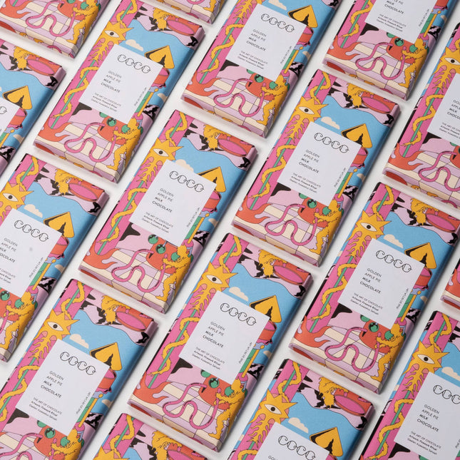 Golden Apple Pie Milk Chocolate Bar - Scottish Hampers