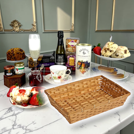 Afternoon Tea Treat Hamper With Prosecco - Scottish Hampers