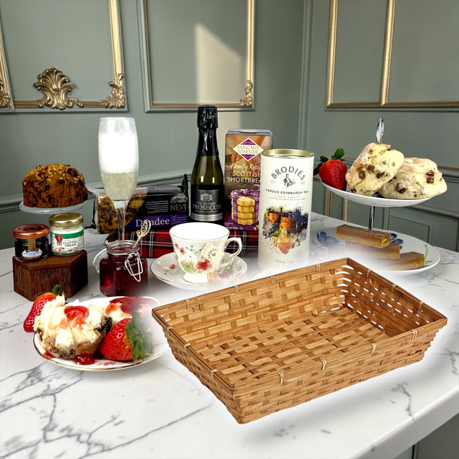Afternoon Tea Treat Hamper With Prosecco - Scottish Hampers