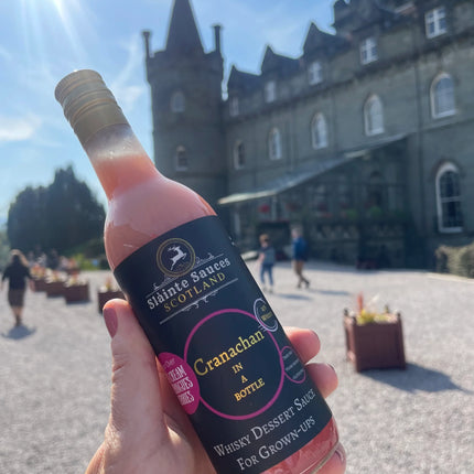 Canachan in a Bottle' – Scottish Whisky & Raspberry Sauce - Scottish Hampers