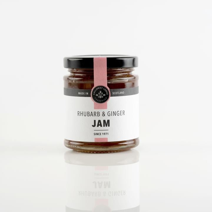 Rhubarb & Ginger Jam Galloway Lodge - Scottish Hampers