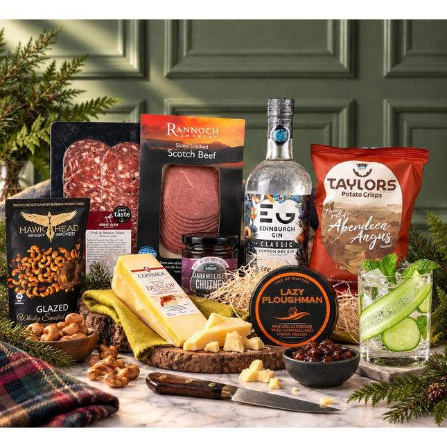 Edinburgh Gin and Snack Gift Hamper - Scottish Hampers