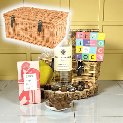 White Wine & Chocolates - Scottish Hampers