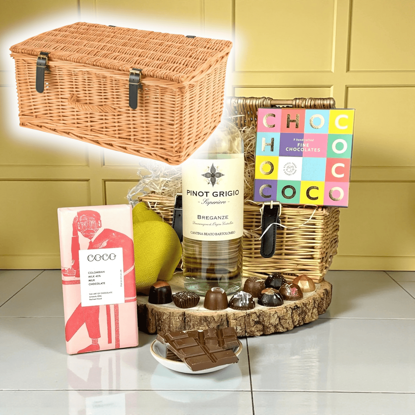 White Wine & Chocolates - Scottish Hampers