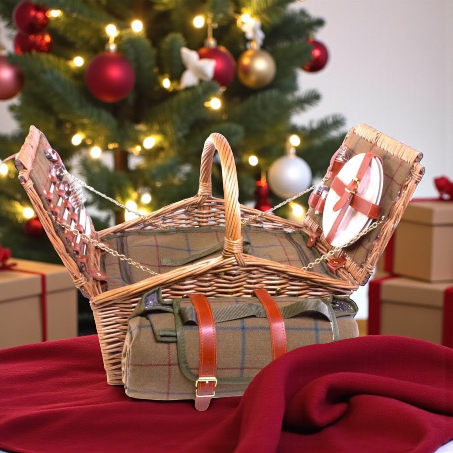 Tweed Fitted Farmhouse Hamper - Scottish Hampers