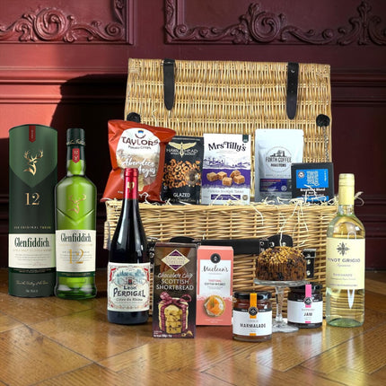 Glenfiddich 12 Year Old Whisky & Scottish Luxury Hamper - Scottish Hampers