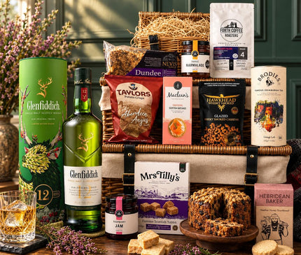 Glenfiddich 12 Year Old Whisky & Scottish Luxury Hamper - Scottish Hampers