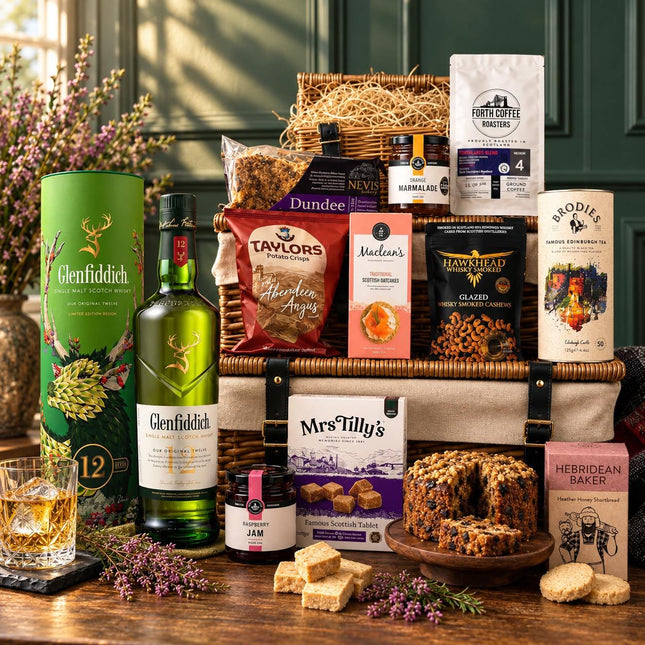 Glenfiddich 12 Year Old Whisky & Scottish Luxury Hamper