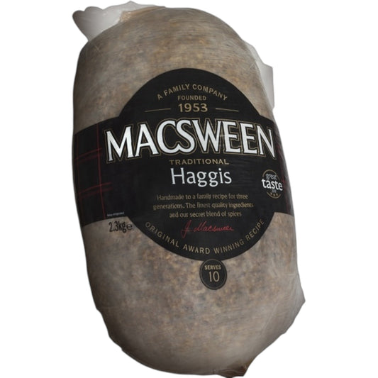 Macsween Traditional Haggis – 2.3kg (Serves Approx. 10) - Scottish Hampers