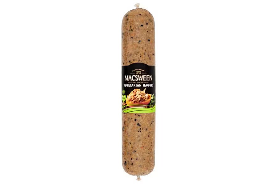 Macsween Vegetarian/Vegan Haggis – 1.36kg Catering Roll (Serves 5–6) - Scottish Hampers