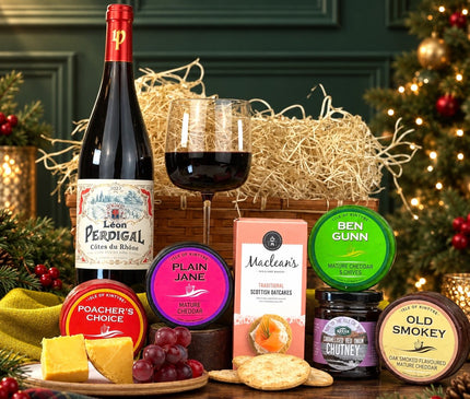 Scottish Cheese and Wine Christmas Hamper - Scottish Hampers