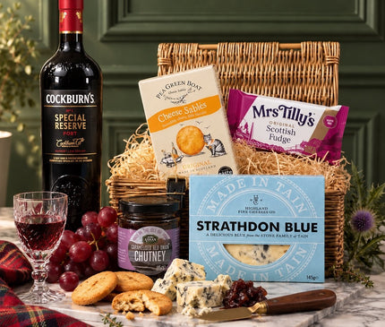 The After-Dinner Port & Blue Gift Box - Scottish Hampers