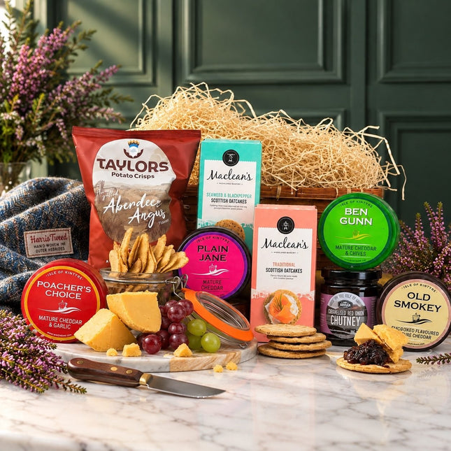 The Cheese, Chutney & Crisp Gift - Scottish Hampers