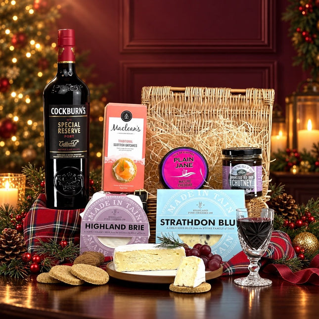 The Winter Warmer Cheese & Port Collection - Scottish Hampers