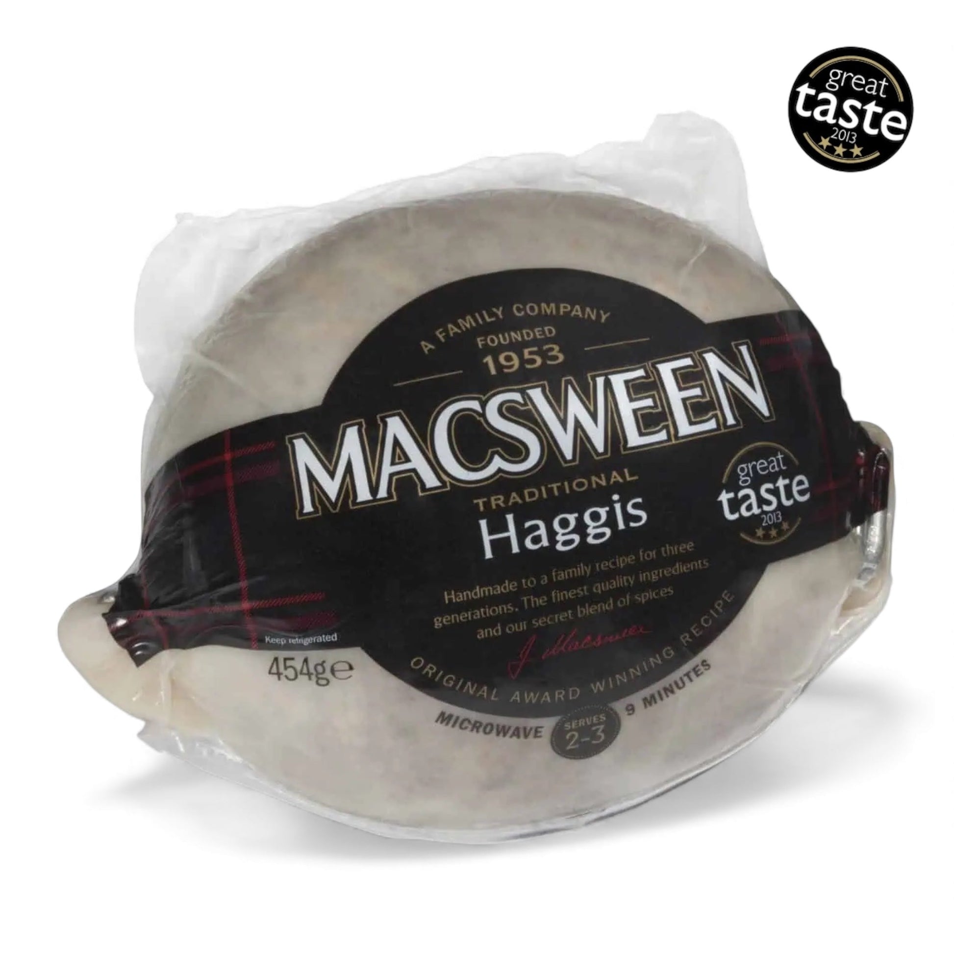 Tradition Haggis Macsween Weight 454g | Serves 2 - 3 - Scottish Hampers