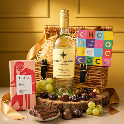 White Wine & Chocolates - Scottish Hampers