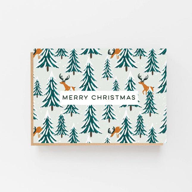 Merry Christmas Reindeer Card - Scottish Hampers
