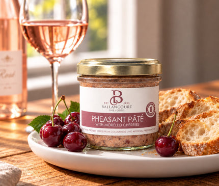 Ballancourt Pheasant Pâté with Morello Cherries 180g