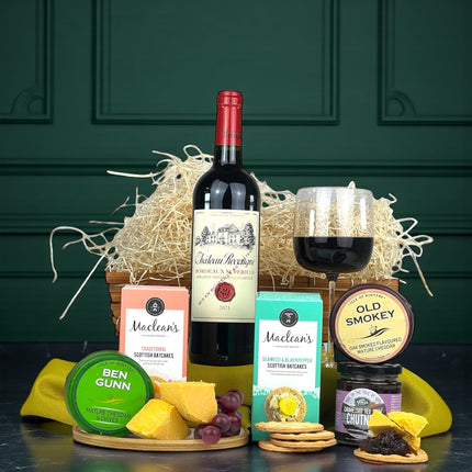 The Bothy Cellar Wine & Cheese Collection - Scottish Hampers