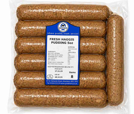 Haggis Puddings 8x5oz Mcwilliam