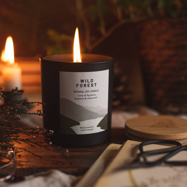 Wild Forest, Organic & Vegan Scented Candle | Ocoee House: Single Wick - Scottish Hampers