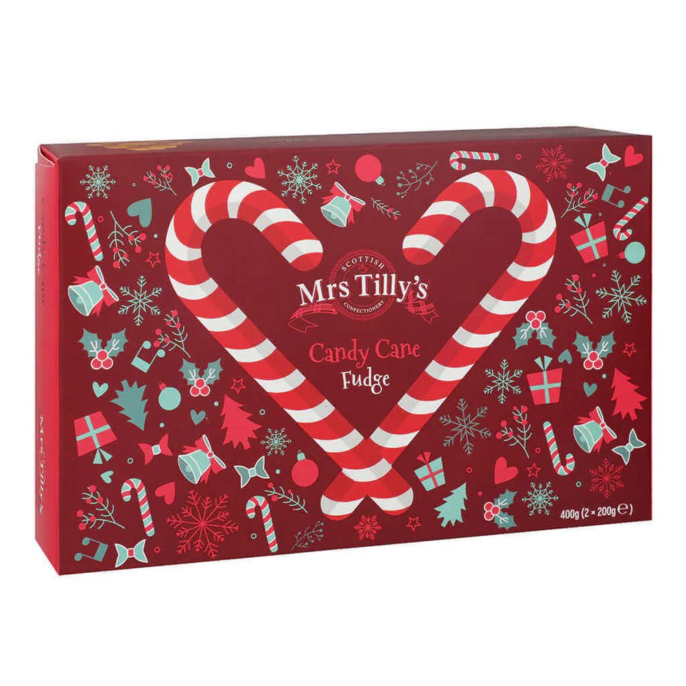 Candy Cane Fudge Gift Box 400g - Scottish Hampers