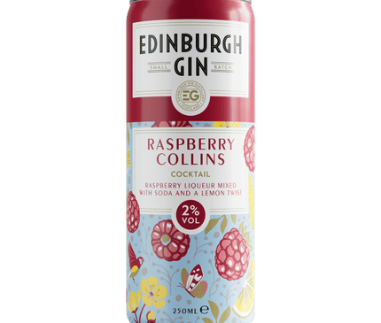 Edinburgh Gin Raspberry Collins Rtd 250ml - Scottish Hampers
