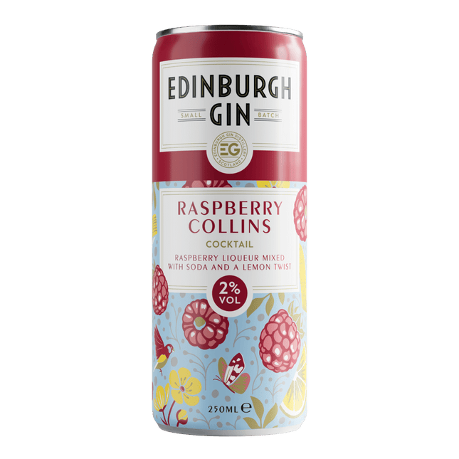 Edinburgh Gin Raspberry Collins Rtd 250ml - Scottish Hampers