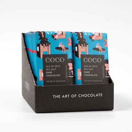 Isle of Skye Sea Salt Dark Mini Chocolate Bar (Pack of 24) - Scottish Hampers
