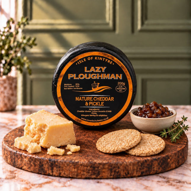 Lazy Ploughman Mature Cheddar Isle Of Kintyre - Scottish Hampers
