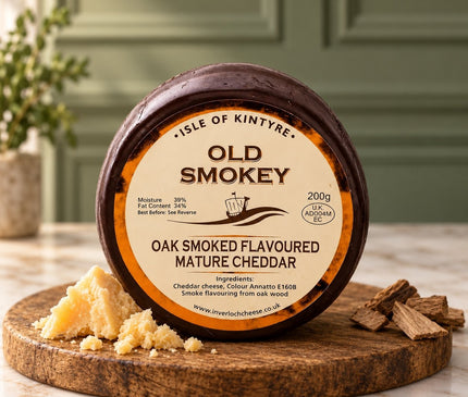 Old Smokey Mature Cheddar Isle of Kintyre - Scottish Hampers
