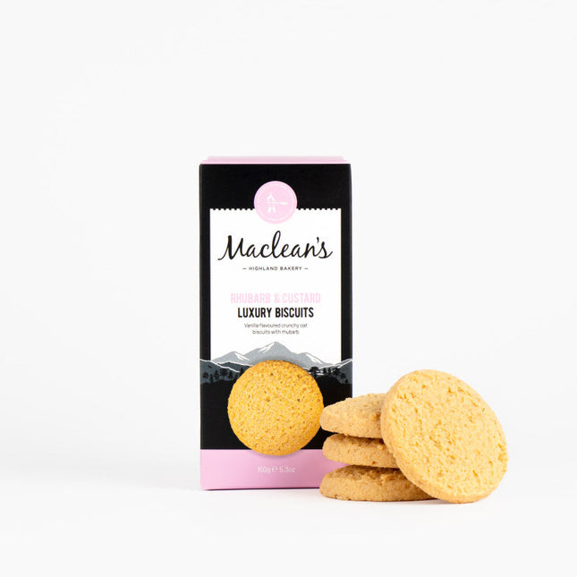 Rhubarb & Custard Biscuits 150g — Maclean’s Highland Bakery