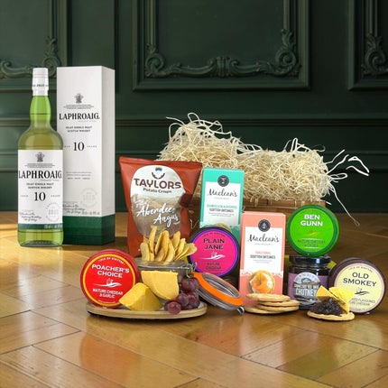 Laphroaig & Isle Of Kintyre Cheese Hamper - Scottish Hampers